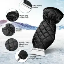 Зимний автомобиль авто окно лед снег перчатки скребок очистка инструмент скребок лед снег Shover Чистый Лед очиститель перчатки для удаления