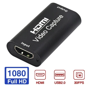 

Metal Plug And Play Video Card Home Office Portable Universal Teaching HD 1080P Computer Components Mini HDMI To USB 2.0