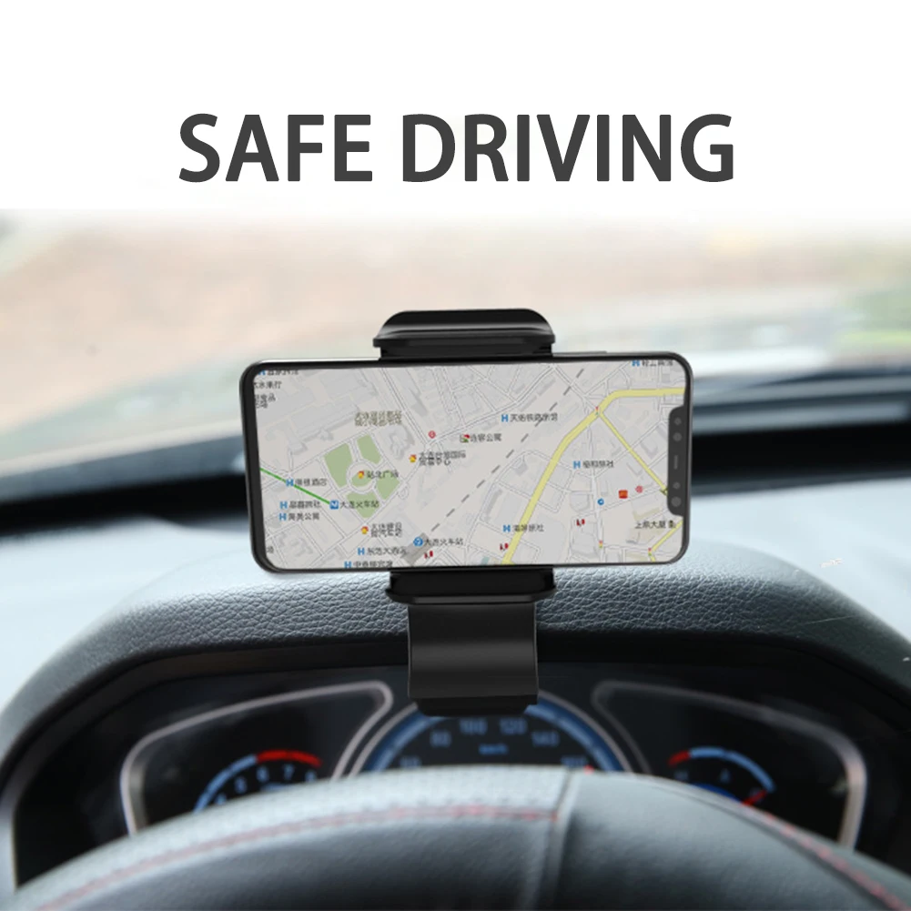Car Phone Holder For Car Phone Holder For 3.5-6.2 Inch Device 360° Rotating Phone Car Navigation Bracket