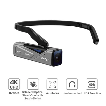 

ORDRO EP7 4K Video Camera Camcorder Ultra HD 60FPS Anti-shake IP65 Dust-proof Waterproof Wearable Filmadora Vlog Mini Camera