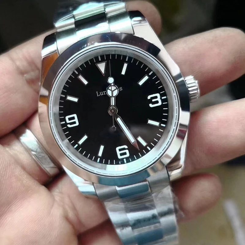 

Mens aaa luxury watch glide smooth second hand 2813 Automatic Movement mechanical AIR KING Watch Sports Self-wind Watches