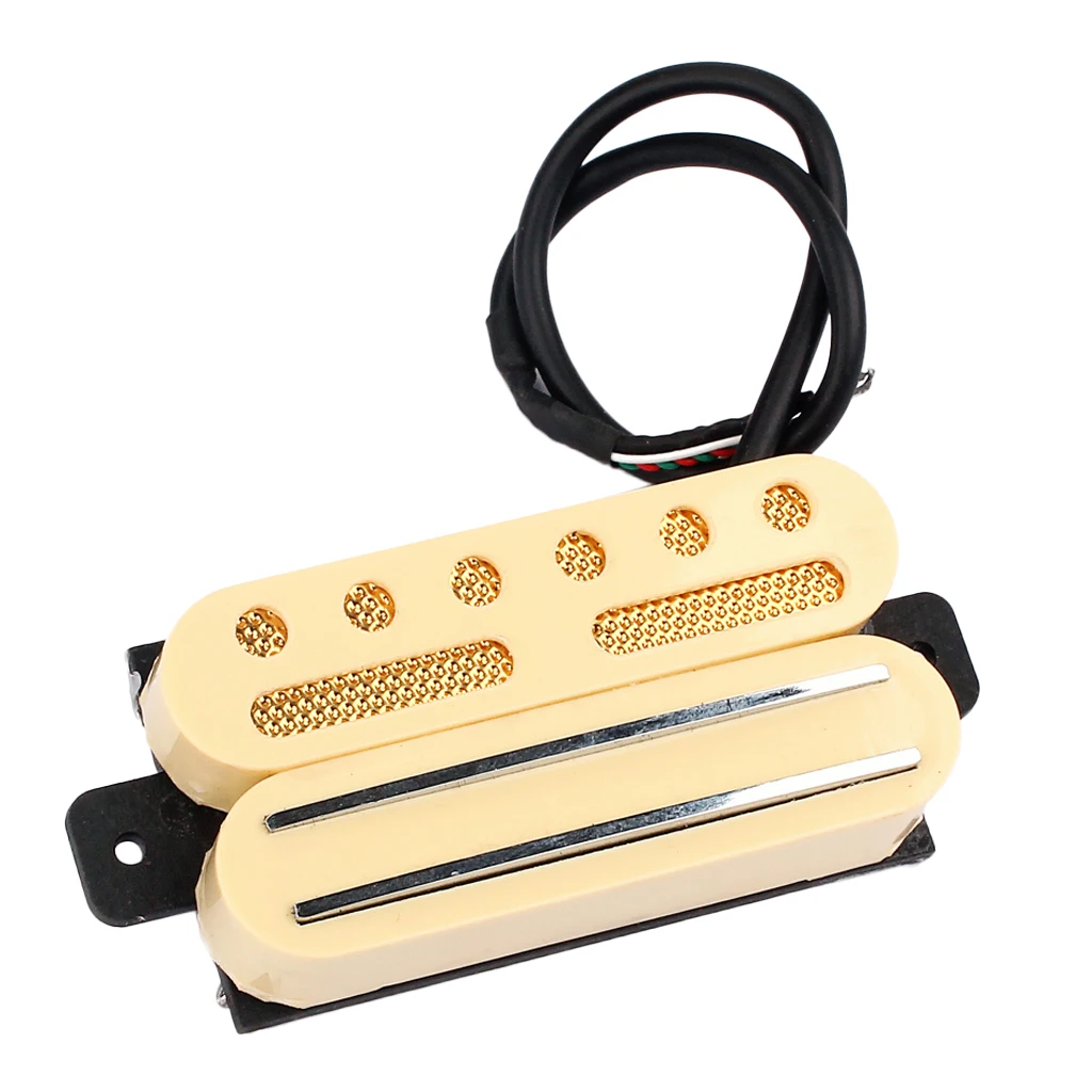 

Durable Dual Hot Rail/Single Coil Humbucker Pickup for 6 Strings Electric Guitar Parts