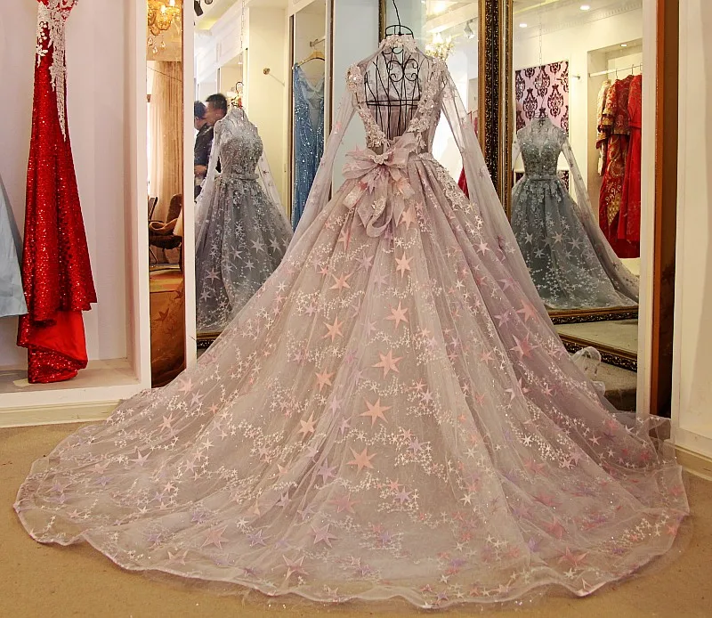 Vestido De Novia, свадебное платье с высоким воротником и длинным рукавом, высококачественное свадебное платье принцессы для невесты, милое романтичное кружевное свадебное платье с цветочным рисунком