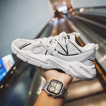 

Sports style men's shoes, daily wear men's shoes, personality men's shoes, flat casual shoes, white men's shoes, students' shoes