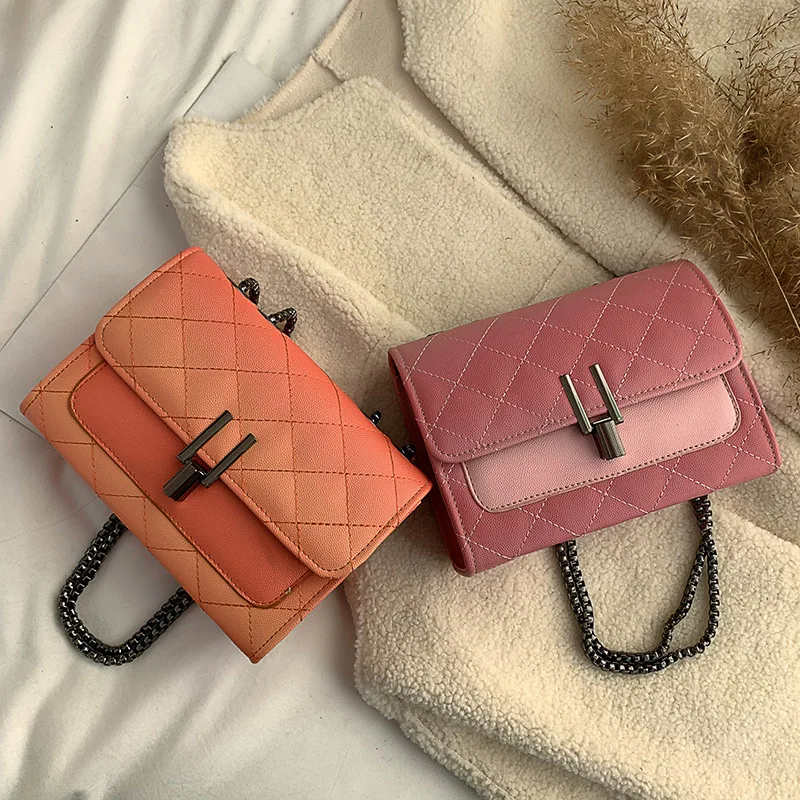 

INS Bag Women's 2019 New Style chao yang Gas Online Celebrity Small Black Bag Graceful Versatile Textured Shoulder Bag