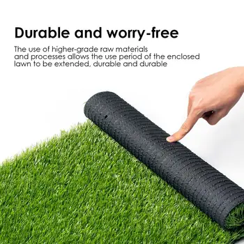 

Artificial Grass 1.2X0.8M Dog Print House Strawberry/Leopard Pet Lawn Mat Lawn Decoration Kennel Cushion Style PP Bed Warm Cat