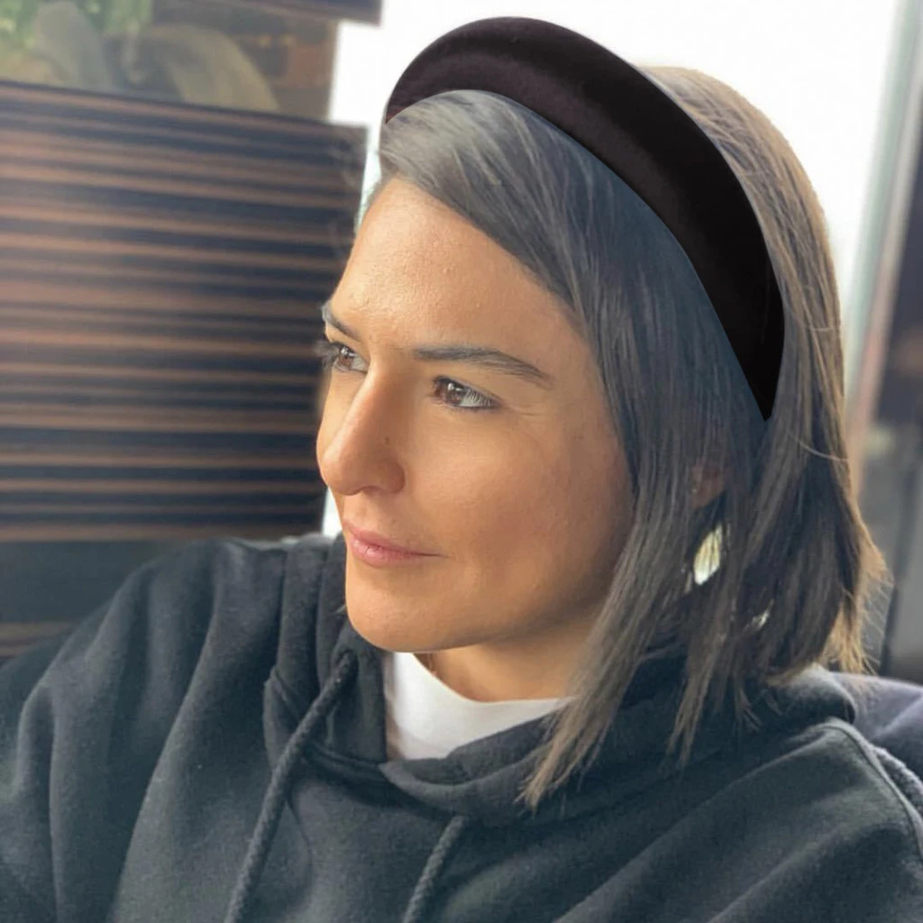 2019 Female Bezel Head Velvet Padded Headband For Women Solid  Wide Thick Gifts Hair Hoop  Elastic Hairband Hair Accessories 903