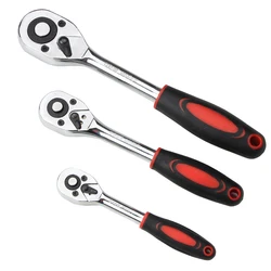 Cliquet de couple pour têtes, clé à douille 24 dents à dégagement rapide, outil à main, outil de réparation, 1/4, 3/8, 1/2 