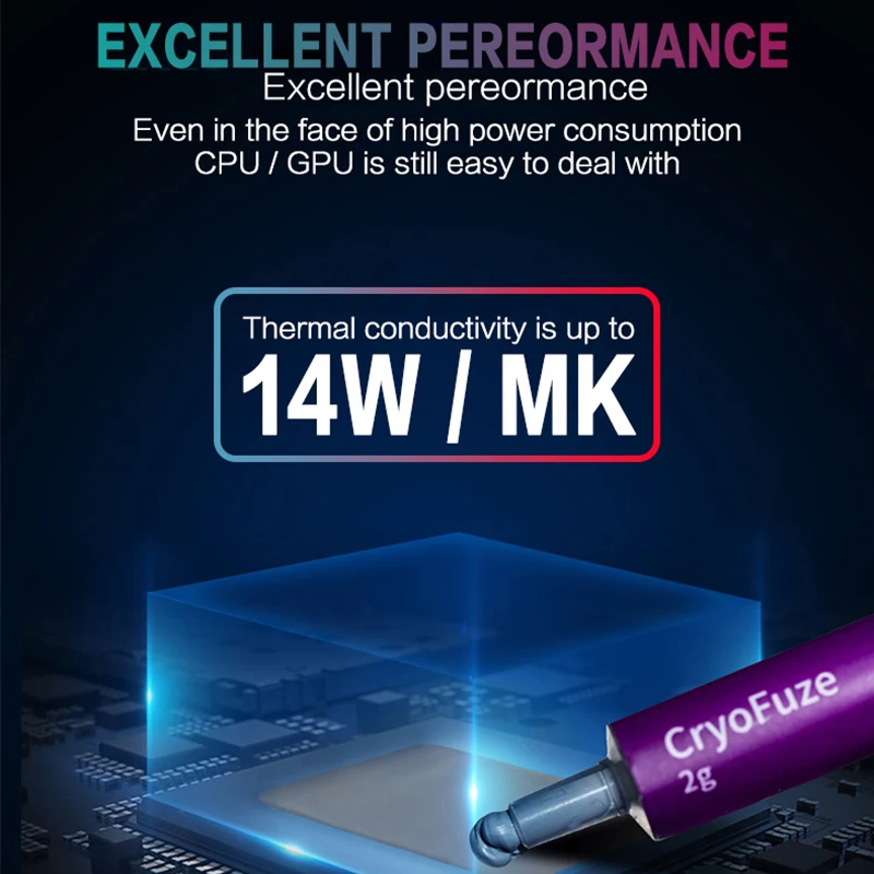 クーラーマスターcryofuze CF14 14ワット/mk高性能熱伝導性