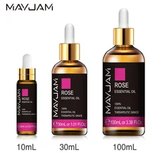 10ml 30ml 100ml com o conta-gotas subiu óleo essencial óleos essenciais da planta natural para o difusor cuidados com a pele massagem banho diy aroma óleo