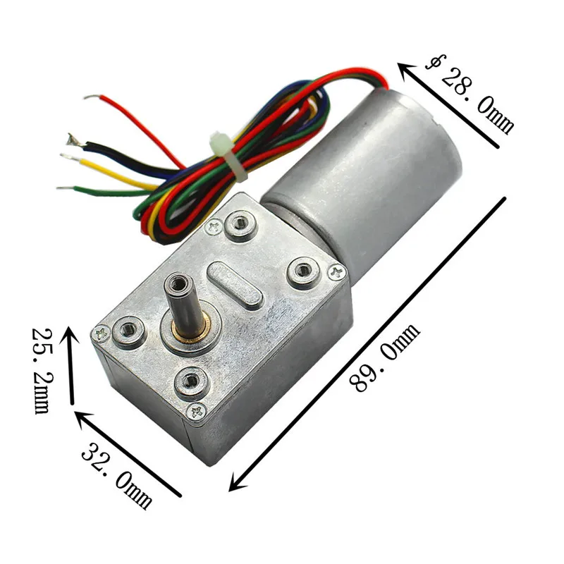 CHW-GW4632-BLDC2838 DC 12 V/24 V бесщеточный червячный мотор-редуктор