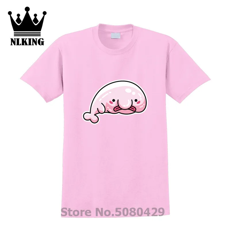 Kawaii/милые футболки с рисунком блобфиша для мужчин водных животных море забавный