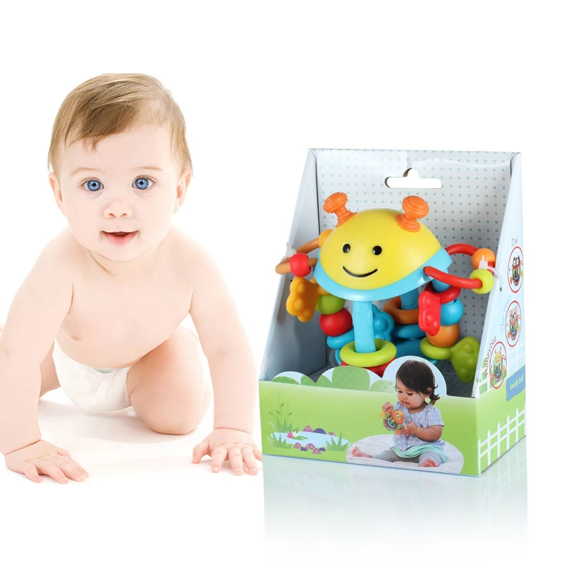 Newborn Soft Baby Toys 0-12 Months Animal Baby Rattle Hanging Bed Bell Crib Rattles Toys Educational Stroller Toy