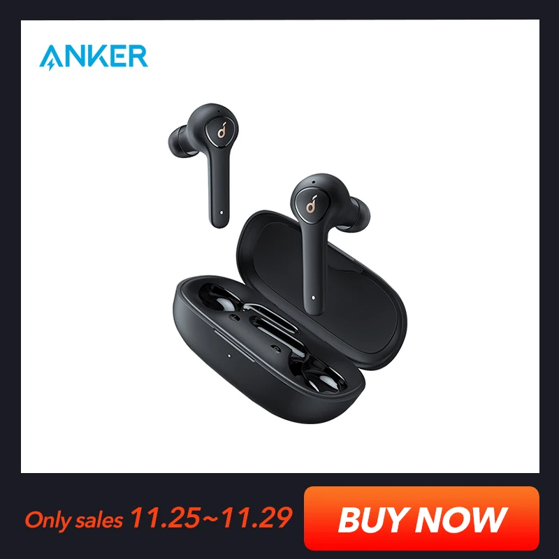  Anker Soundcore Life P2 TWS True Беспроводные наушники с 4 микрофонами, шумоподавление CVC 8,0, время воспроизведения 40H, водонепроницаемость IPX7 