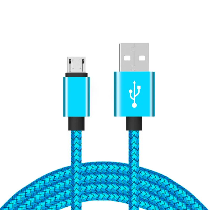 1 м 0,2 м USB микро кабель для передачи данных для мобильного телефона для samsung S6 S7 цинковый сплав Телефон зарядный шнур 2.1A для Xiaomi длинный милый мини-кабель - Цвет: 07
