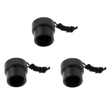 

3pc Scuba Diving Tank Valve Dust Plug Protection Thread Cap Accessories - Lightweight, Portable & Durable