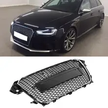 Для RS4 Стиль автомобильный передний бампер сетка решетка гриль для Audi A4/S4 B8.5 2013 автомобиль передний аксессуары для решетки