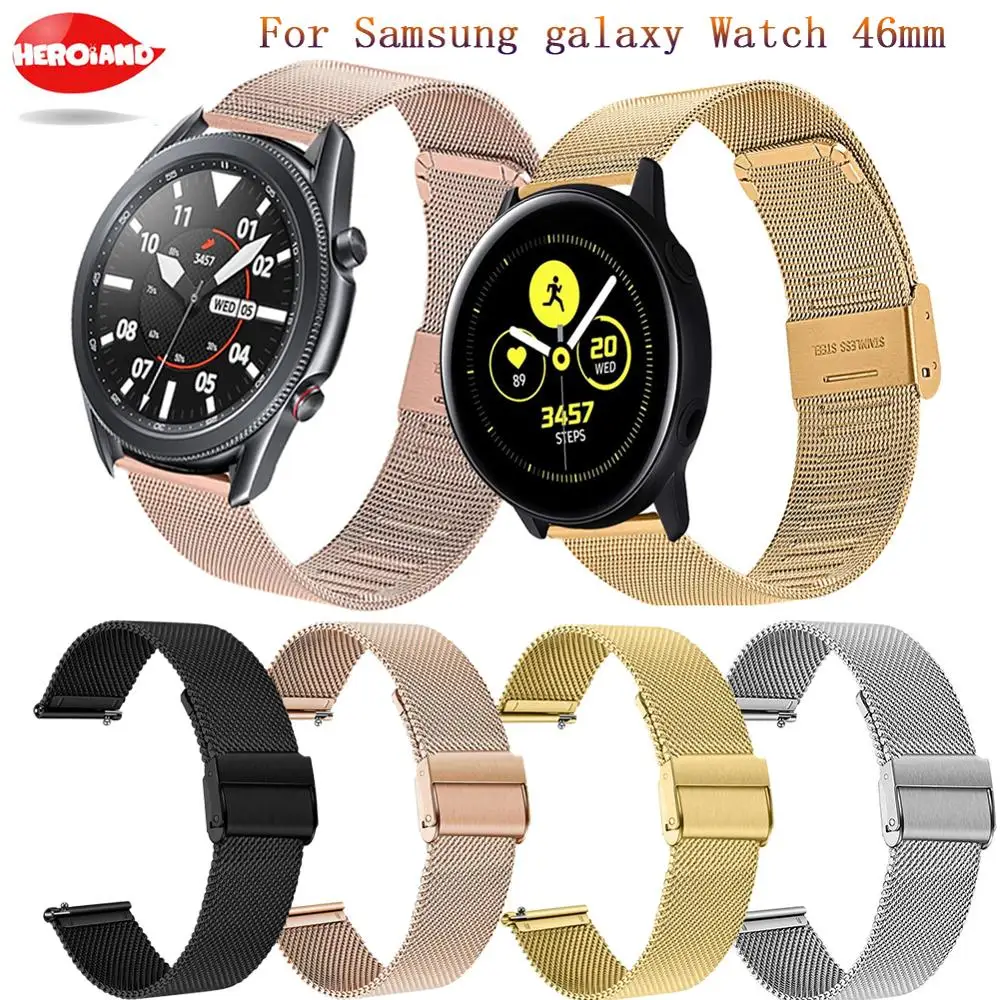 Ремешки для Garmin vivoactive 4 band Samsung Galaxy Watch 46 мм Gear S3 3 45 ремешки Huawei GT/GT2/2e
