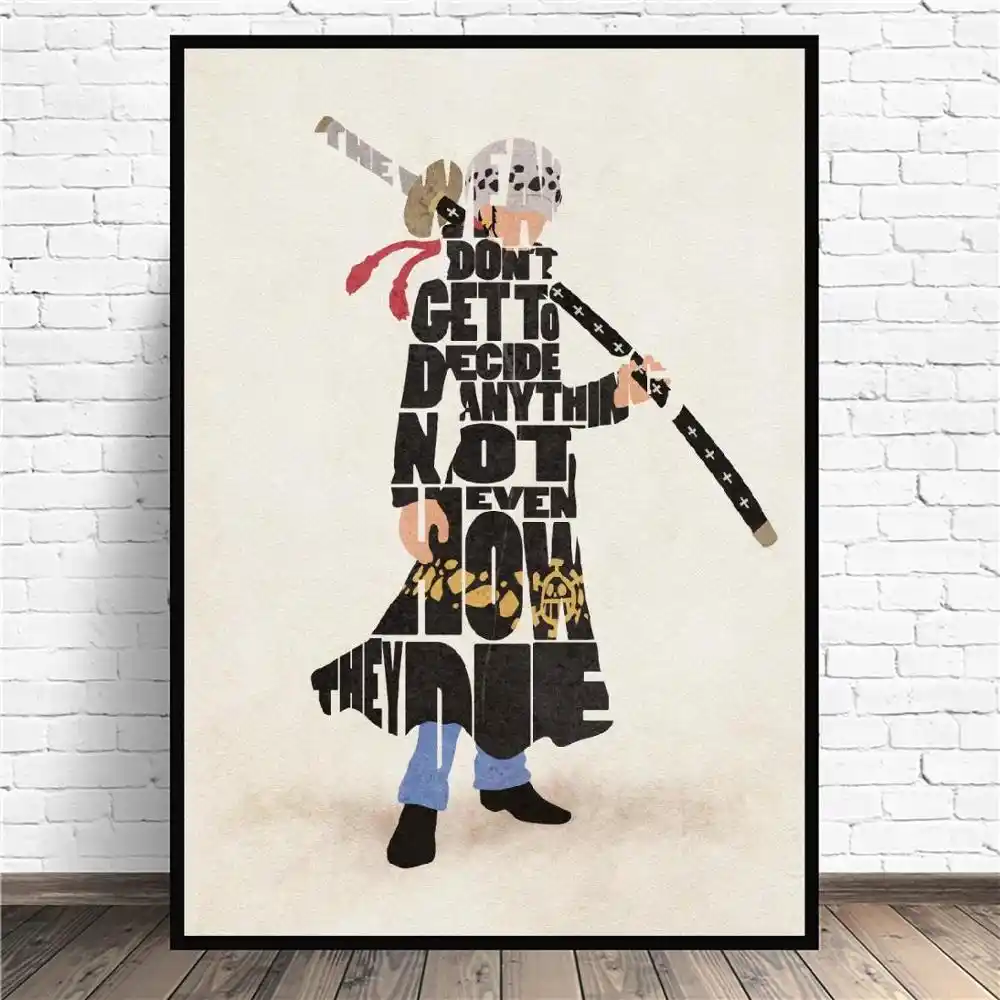 トラファルガーd 法律アニメ現代ポスター壁写真リビングルームのインテリア 絵画 書道 Aliexpress