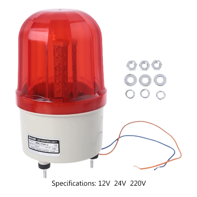 220V/12V/24V светодиодный Будильник светильник Предупреждение лампа сигнальный