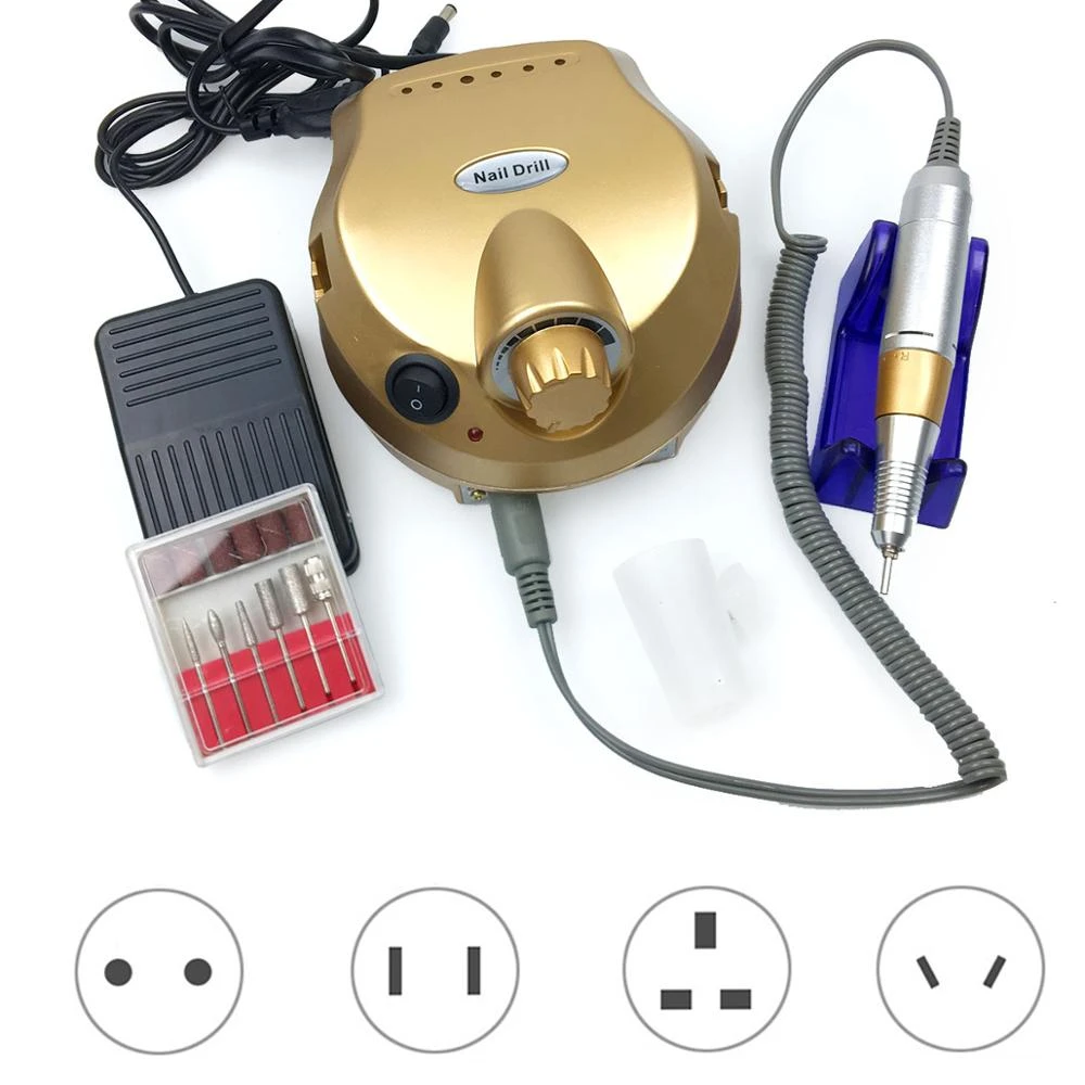 Electric Nail Drill Machine Manicure Pedicure Files Tools Kit Accessory Nail Polisher Grinding Glazing Machine For Gel Polish Electric Manicure Drills Aliexpress