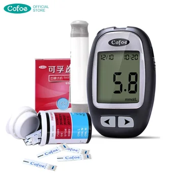 

Cofoe Yizhen Blood Glucose Meter Diabetes Test Monitor With Test Strip+Lancet Needle Medical Blood Sugar Glucometer