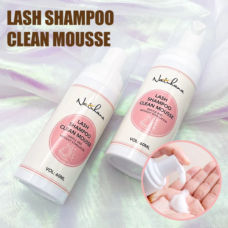 NATUHANA lash Mousse False for Eyelash Extension Eyelashes Accessories Lash Cleaning Foam No Stimulation Makeup Tools