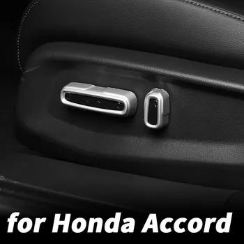 

Car power seat adjustment button decorative frame protective cover modification accessories for Honda Accord 10 2018 2019
