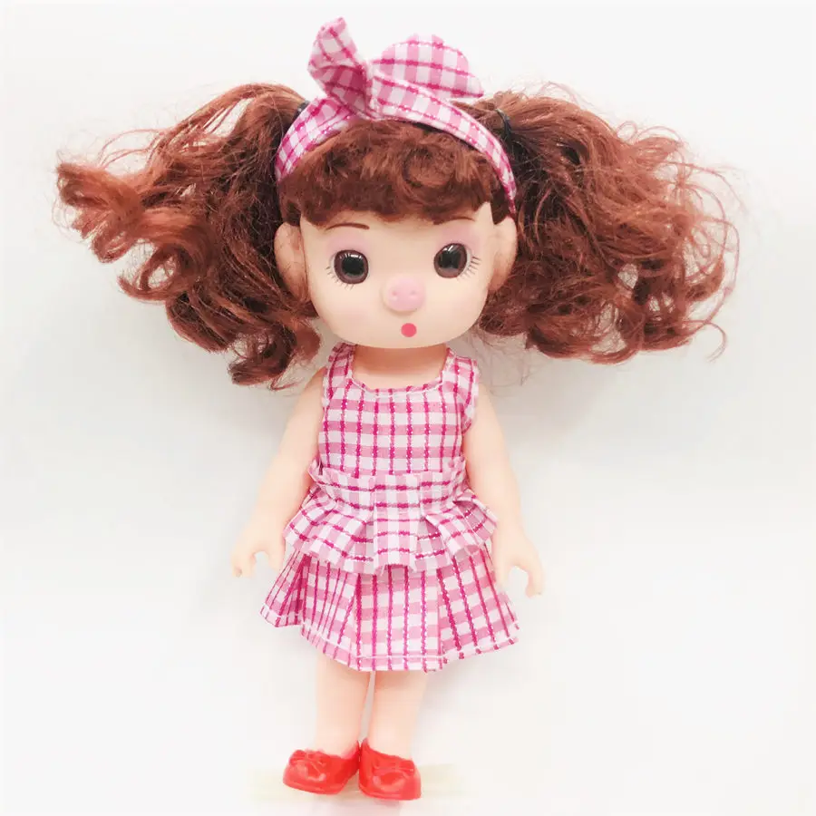 Новая 20 см Мягкая игрушка "поросенок" Девочка мягкий клей тело мода фигурка принцесса мини-кукла, игрушка милая кукла для девочек игрушка