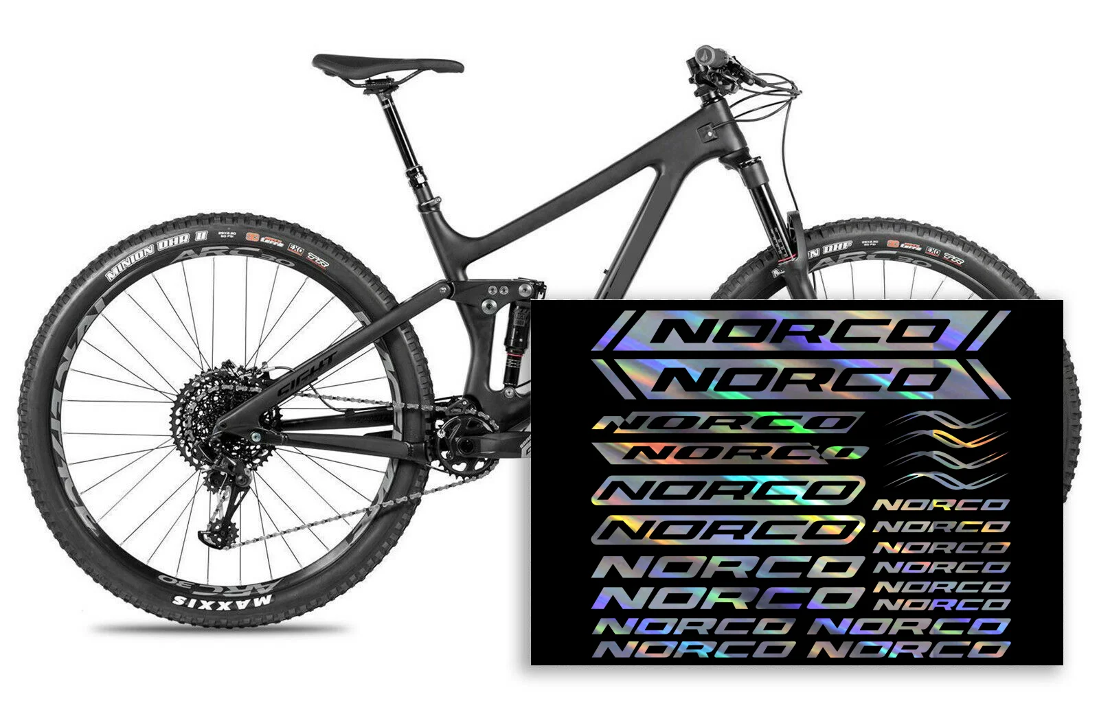 Комплект для NORCO велосипедная Рама графическая Светоотражающая виниловая