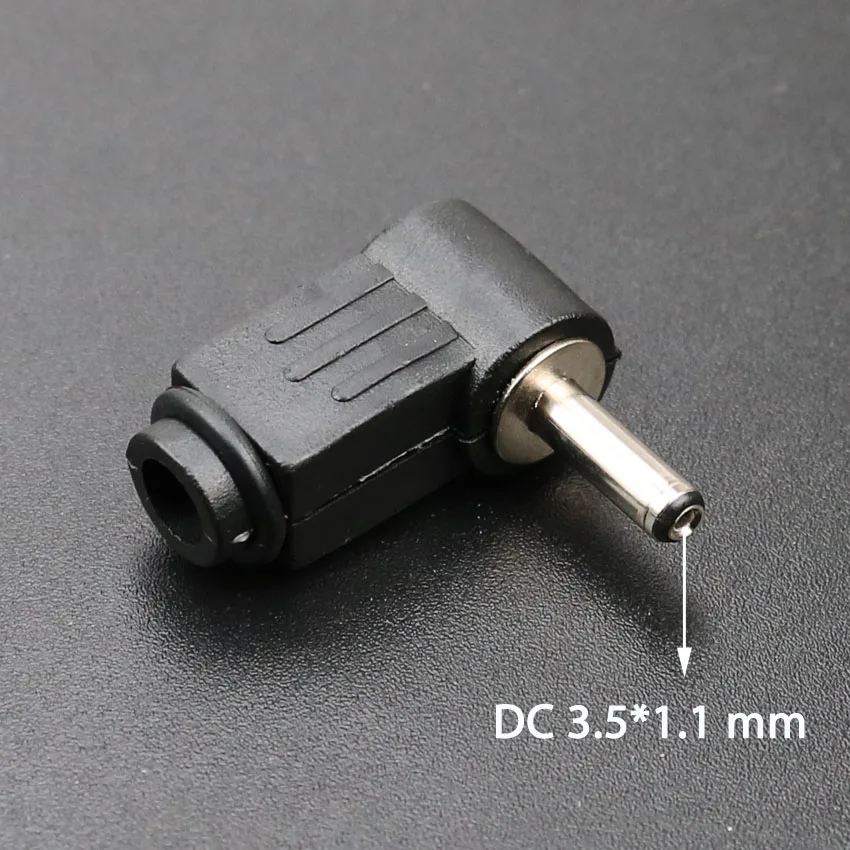 YuXi DC Strom Stecker Jack Adapter 90 Grad DC Stecker 5,5x2,1mm 5,5x2,5mm 4,8 x 1,7mm 4,0x1,7 3,5x1,3mm 3,5x1,1 2,5x0,7mm – Detail 5