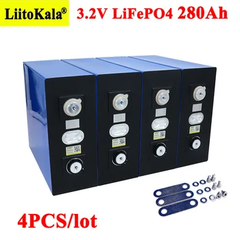 

4x Liitokala 3.2V 280Ah lifepo4 battery DIY 12V 280AH Rechargeable battery pack for Electric car RV Solar Energy storage system