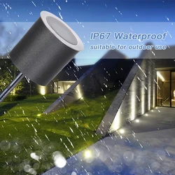 Spot lumineux led encastrable dans le sol, imperméable conforme à la norme IP67, éclairage d'extérieur, luminaire de paysage, idéal pour un jardin, une cour, un sentier ou des escaliers, dc 12v, 10 unités 