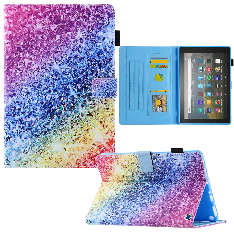 Ƹ ȭ HD 10 2021 10.1 ġ º ȭ HD 10 ̽ 2017 2019 ׳ƽ Funda ĵ PU  Ҵ 