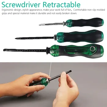 

Portable Dual-purpose Screwdriver Retractable With Magnetic Multifunction Hand Tools
