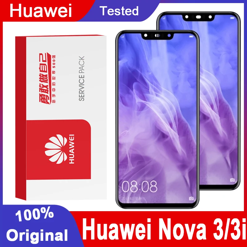 Дисплей для Huawei Nova3 Nova 3 6 '' сменный сенсорный ЖК-экран с дигитайзером в сборе
