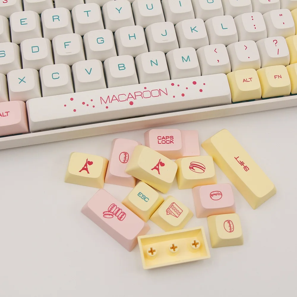 129 Key PBT Keycap DYE-SUB XDA Profile Macaron Keycap Theme  Personalized Minimalist Keycap For Mechanical Keyboard MX Switch