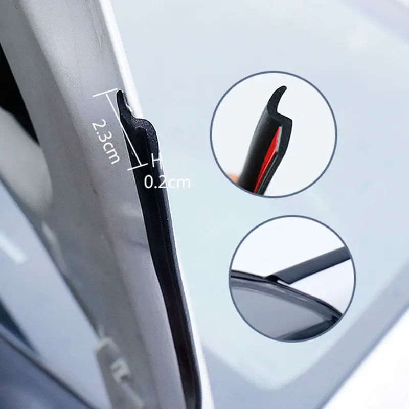 Car Hood Sealing Strip AUTOMECHANIST Universal Car Hood Sealing Strip Waterproof Rubber Hood Gap Filler Noise Insulation Auto Engine Cover Seal Strip