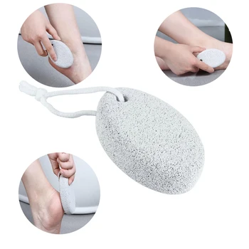 

2pcs Natural Foot Pumice Stone for Feet Hard Skin Callus Remover Lava Pedicure Exfoliation Tool Dry Dead Skin Scrubber Foot File