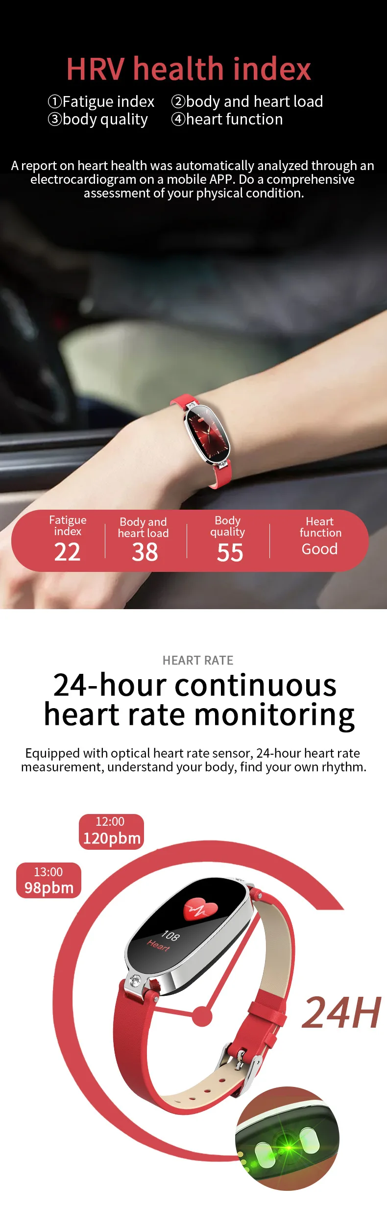 B79 Smart Watch Women PPG+ ECG ladies Smart Bracelet Heart Rate Monitor Blood Pressure Call reminder Smart Wristband