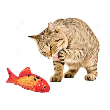 

Pet Cat Toy USB Charging Simulation Dancing Moving Electric Floppy Fish Toy Pet Cat Interactive Fish Catnip Toys Pet Supplies