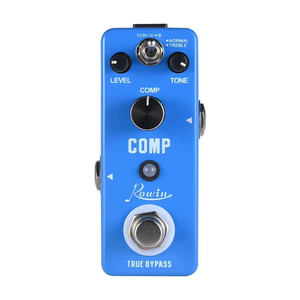 Rowin COMP Compressor Compress Guitar Effect Pedal Aluminum Alloy Shell True Bypass | Спорт и развлечения
