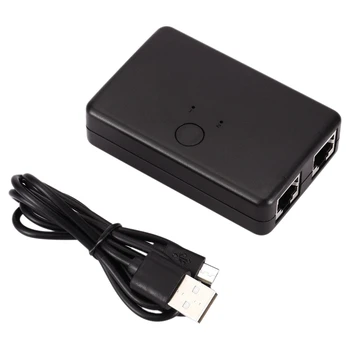 

Mini 2 Port RJ45 Lan Hub Network Switch Box Computer Ethernet Internet Adapter
