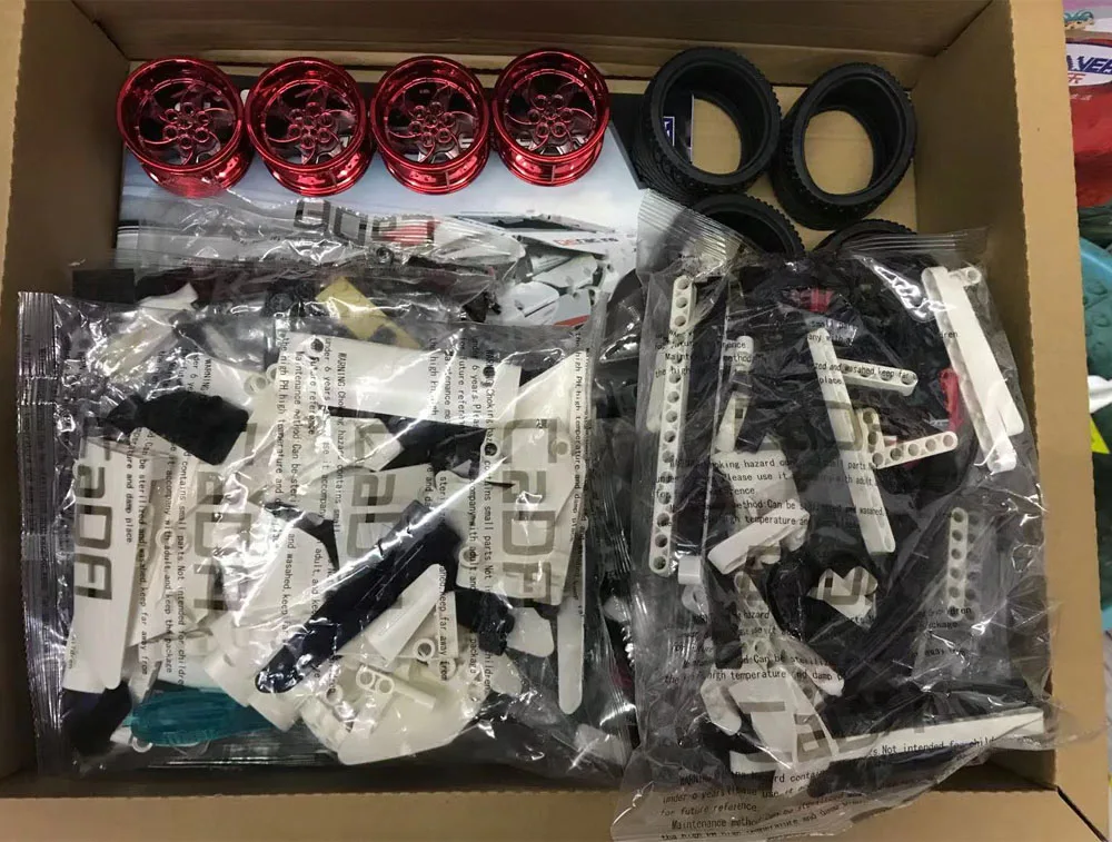 CADA C61018 RC LP610 Супер гоночный автомобиль кирпичи Technic MOC модель строительные блоки дистанционное управление гоночный автомобиль игрушки для детей