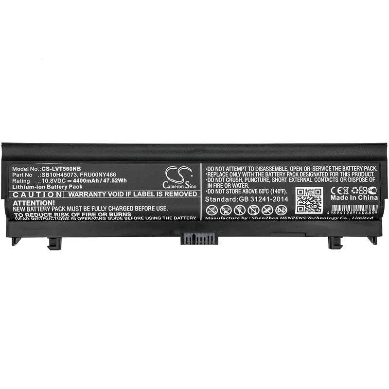 Cameron sino 4400 мАч аккумулятор для lenovo Thinkpad L560, Thinkpad L570, 00NY486, 00NY488, 00NY489, FRU00NY486, FRU00NY488, FRU00NY489
