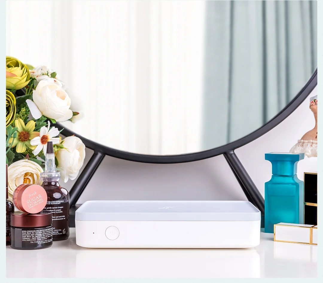 Xiaomi FIVE многофункциональная дезинфекционная коробка 360 градусов UVC-LED дезинфекция 10 Вт Беспроводная Быстрая зарядка открытая крышка закрывает безвредный