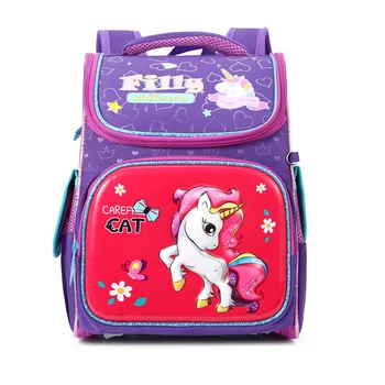 

New Orthopedic Backpack for Girls Unicorn Satchel Children School Bags Primary Book Bag Kids Knapsack Mochila Escolar Grade 1-5