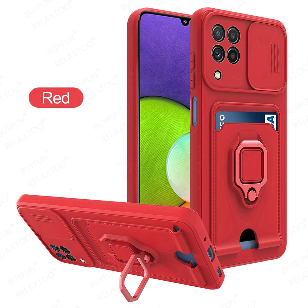 samsung silicone cover Push Pull Camera Protector Case For Samusng A 52s 02 12 22 32 72 31 51 71 Sumsung A 21 20 30 50s M22 M12 Shockproof Cover Fundas samsung flip phone cute Cases For Samsung