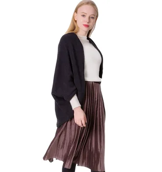 

2019 autumn and winter new style Korean loose medium-and-long bat sleeves women's sweaters sweaters