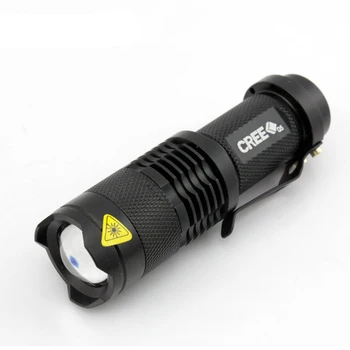 

Home Outdoor Mini Flashlight 2000 Lumens Q5 LED Torch AA/14500(Not Include) Adjustable Zoom Focus Torch Lamp Penlight Waterproof